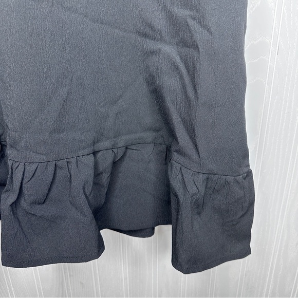 Black flutter sleeve shift style dress NWT! Size XL - Picture 6 of 8